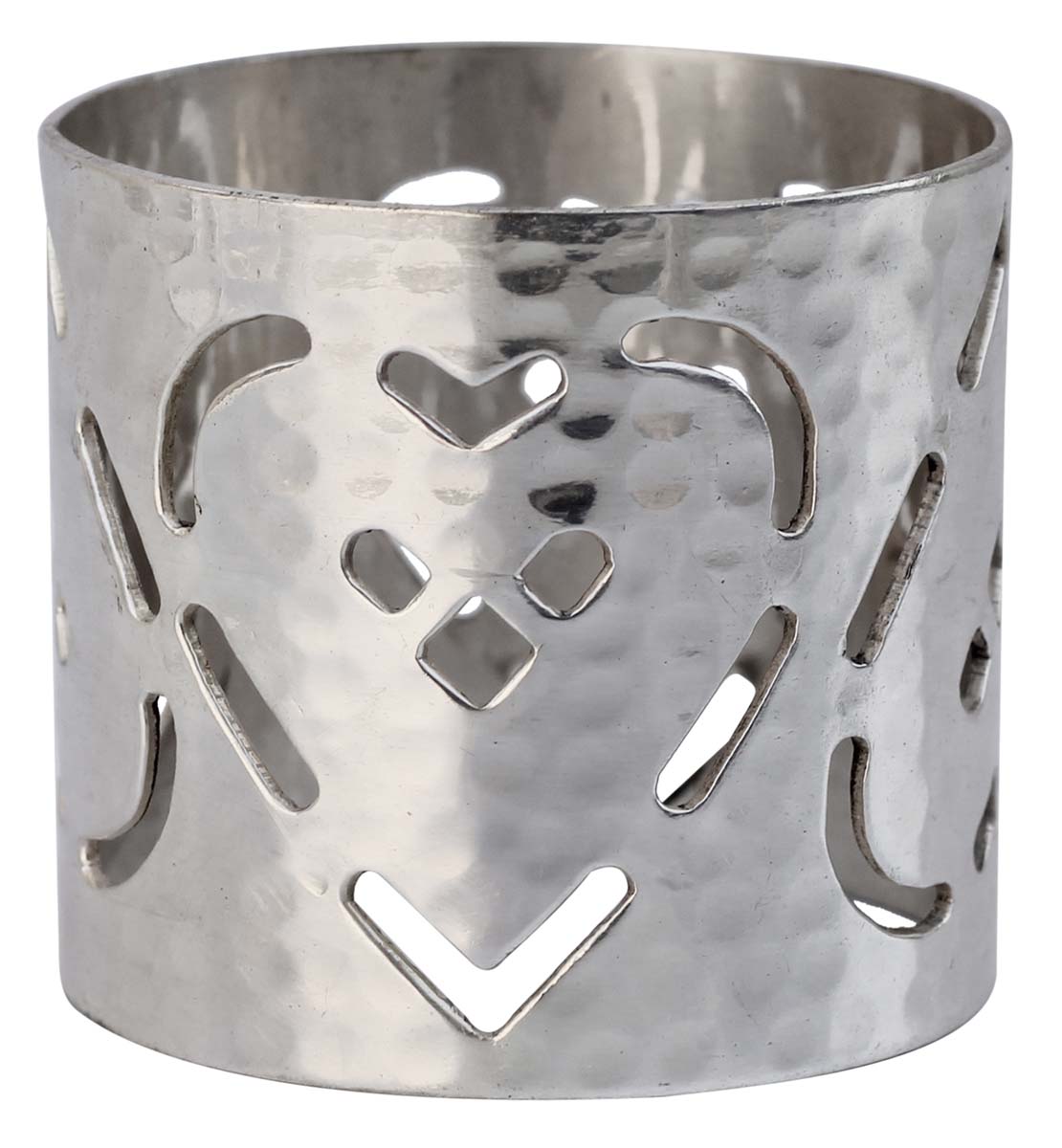 Wholesale Napkin Rings - Metal Napkin Rings - Nickel Plated - Cut-Out Patterns & Hammered Effect - Dining Table Accessories